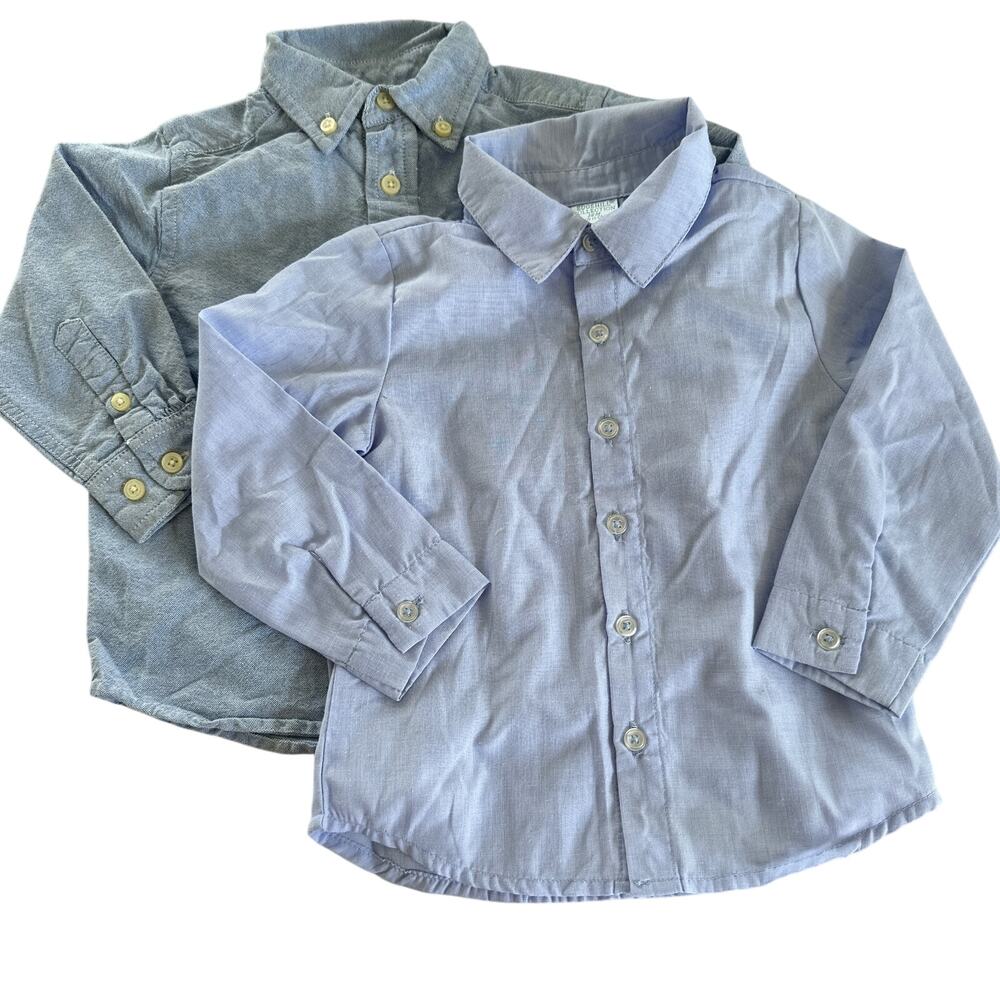 Blue Dress Shirt Bundle - Edgehill & Children's Place - 18 Months